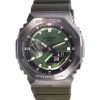 再生カシオ G-Shock アナログ デジタル グリーン ダイヤル 樹脂ストラップ クォーツ GM-2100B-3A 200M メンズ腕時計