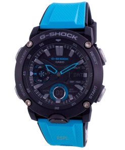 再生カシオ G-Shock スタンダード アナログ デジタル 樹脂ストラップ ブラック ダイヤル クォーツ GA-2000-1A2 200M メンズ腕時計