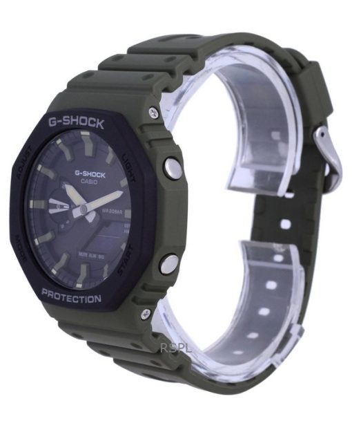 再生カシオ G-Shock アナログ デジタル 樹脂ストラップ ブラック ダイヤル クォーツ GA-2110SU-3A 200M メンズ腕時計