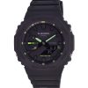 再生カシオ G-Shock アナログ デジタル ネオンアクセント 樹脂ストラップ ブラック ダイヤル クォーツ GA-2100-1A3 200M メンズ腕時計