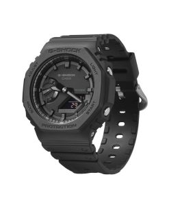 再生カシオ G-Shock アナログ デジタル 樹脂ストラップ ブラック ダイヤル クォーツ GA-2100-1A1 200M メンズ腕時計