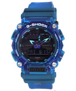 再生カシオ G-Shock アナログ デジタル 樹脂ストラップ ブラック ダイヤル クォーツ GA-900SKL-2A 200M メンズ腕時計